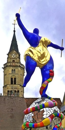 Niki de Saint Phalle's influence was less recognized in which country?