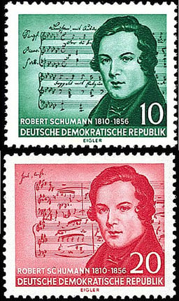 Schumann's "Kinderszenen" is a work for what?