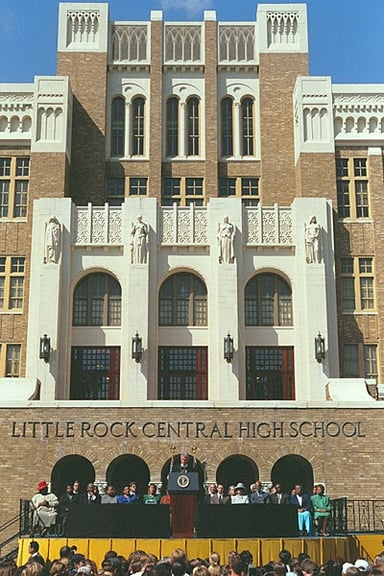 What is the name of the historic high school in Little Rock associated with the Civil Rights Movement?