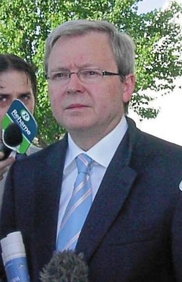 Where did Kevin Rudd attend school?