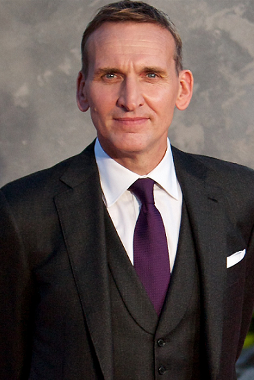 What was Christopher Eccleston's professional stage debut play?