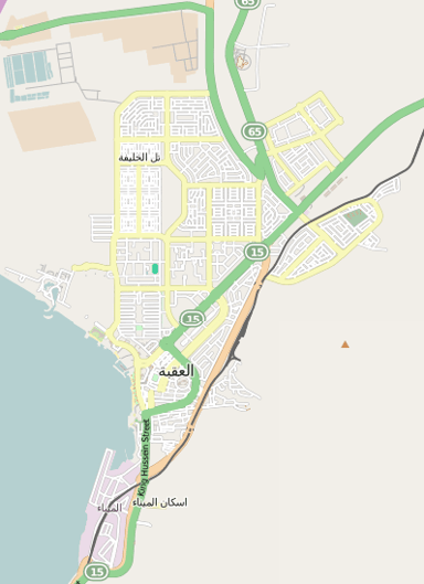 What is the name of the Israeli city located across the border from Aqaba?
