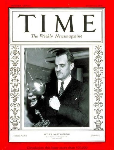 What did Arthur Compton use to investigate ferromagnetism?