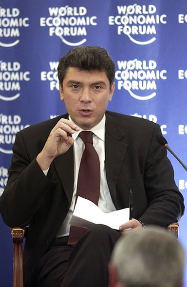 Which award did Boris Nemtsov receive in 2001?