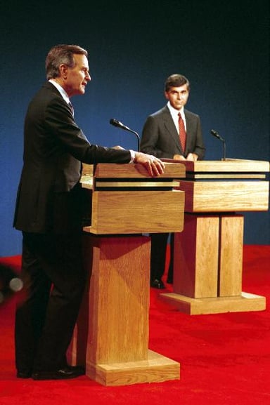 Michael Dukakis lost the 1988 presidential election to which candidate?