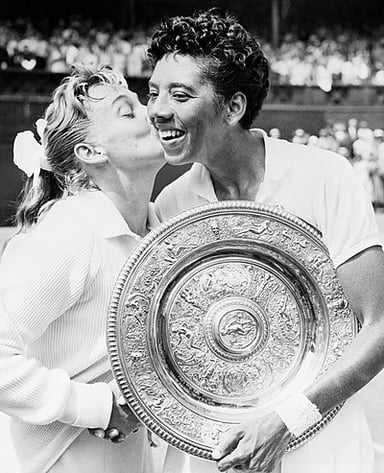 Into what halls of fame was Althea Gibson inducted?