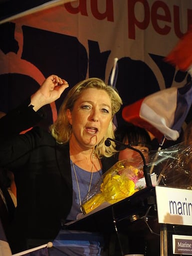 What is the city or country of Marine Le Pen's birth?