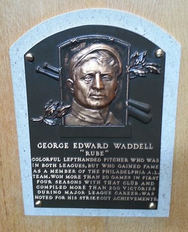 What was Rube Waddell's primary occupation outside of baseball?