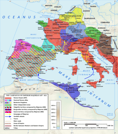 Which city did Majorian save from the Visigoths?