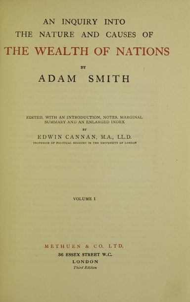 Which award did Adam Smith receive in 1767?