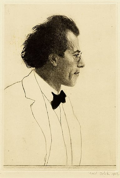What year did Gustav Mahler pass away?