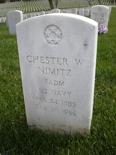 On what date did Chester W. Nimitz pass away?