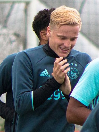 During which season did Van de Beek become a key player in Ajax's starting eleven?