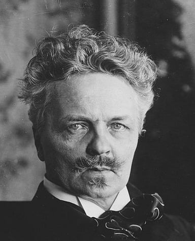 Which play marked Strindberg's theatrical breakthrough?