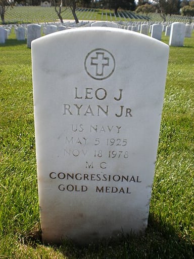 On what date did Leo Ryan pass away?