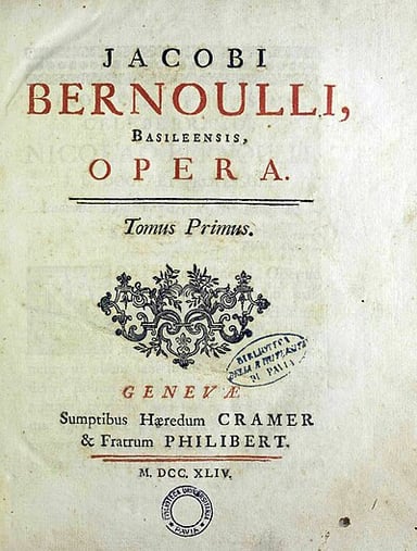 Which theory in probability was derived by Jacob Bernoulli?