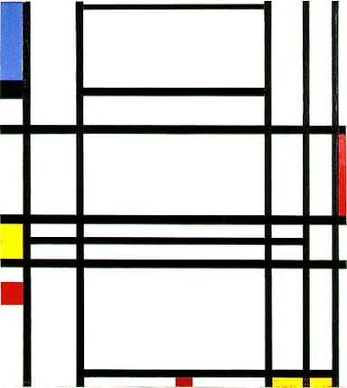 In which century did Piet Mondrian gain recognition?
