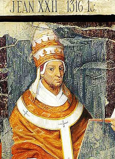 Where was Pope John XXII when he passed away?