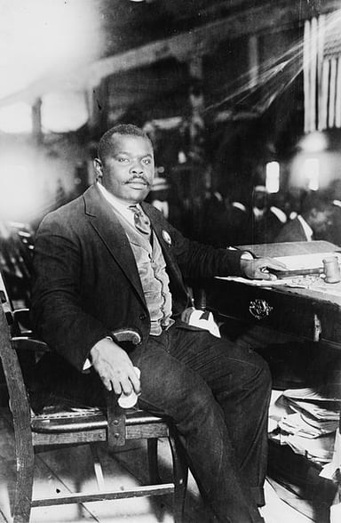 What are Marcus Garvey's most famous occupations?[br](Select 2 answers)