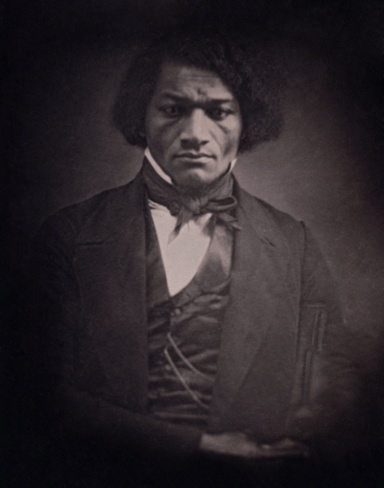 What is Frederick Douglass's religion or worldview?