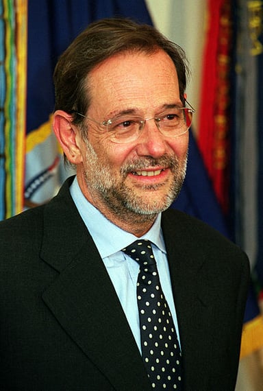 Who did Javier Solana serve as a Foreign Affairs Minister under?