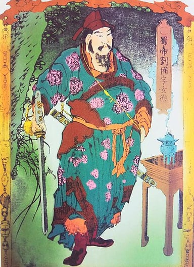 Against whom did Liu Bei first gather a militia to fight?