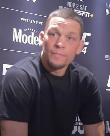 Who was Nate Diaz's first professional fight against?