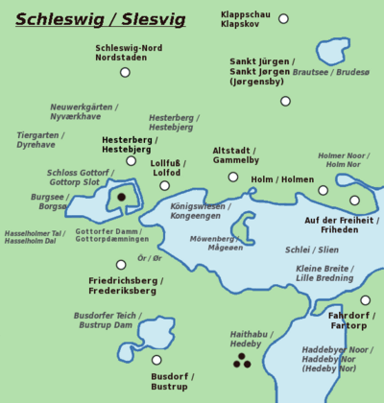 What is the meaning of the name "Schleswig"?