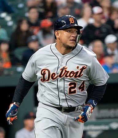 How many seasons did Cabrera bat over.300?