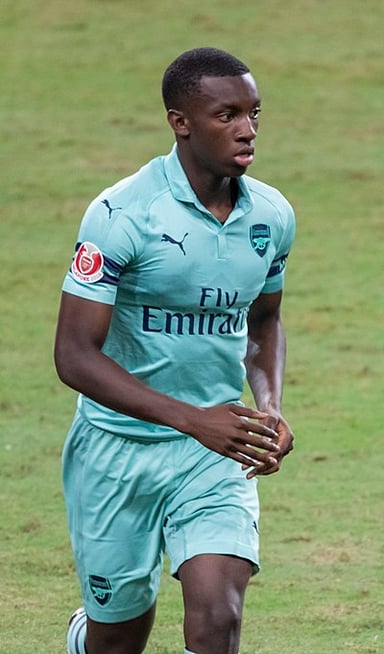 What shirt number does Eddie Nketiah wear for Arsenal?