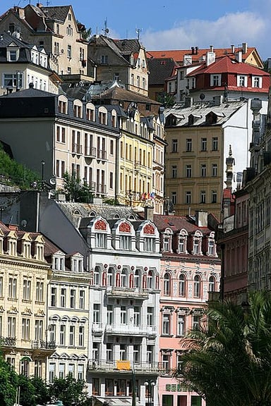 What is the most famous feature of Karlovy Vary?