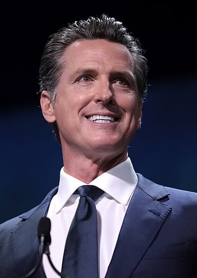 How does political science analysis generally describe Gavin Newsom's political ideology?