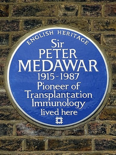 What award did Medawar get in 1960?