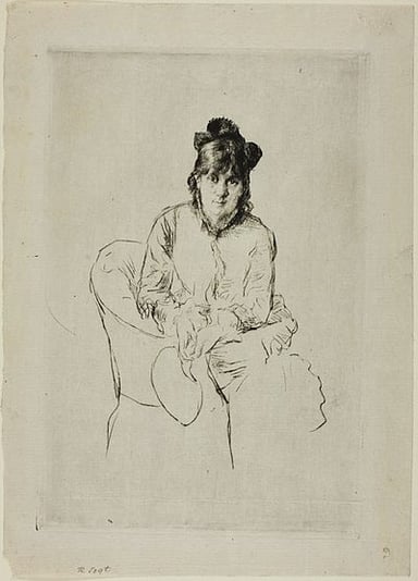 In what Parisian circle of painters was Berthe Morisot belonged?