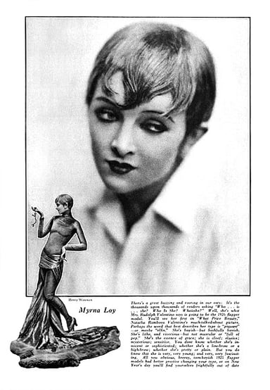 What was Myrna Loy's birth name?