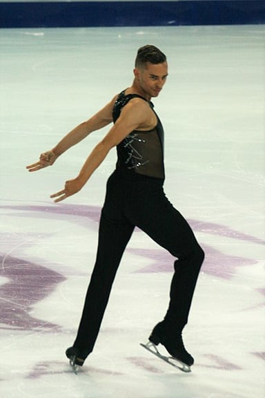 What is Adam widely praised for besides his skating?