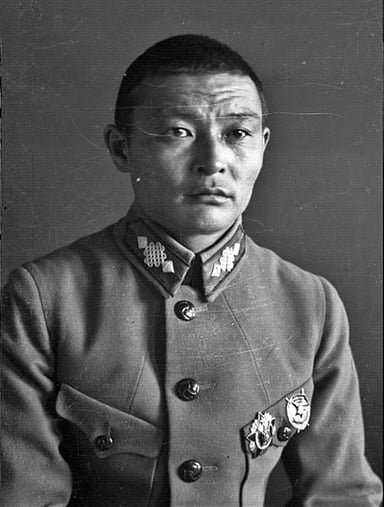 What position did Khorloogiin Choibalsan hold from 1939 until his death?