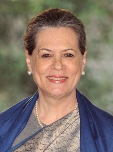 Who was the former Prime Minister and Sonia Gandhi's husband?