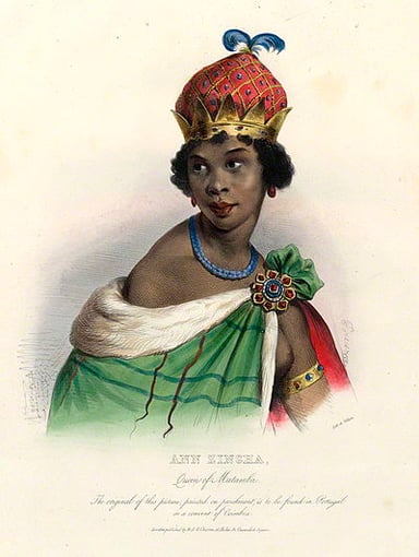 In what year did Nzinga sign a peace treaty with Portugal?