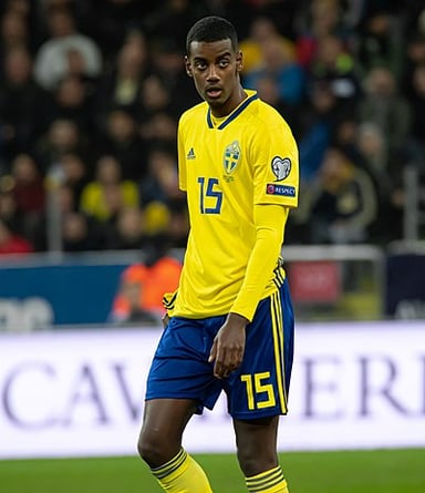 How old was Alexander Isak when he made his debut for Swedish National Team?