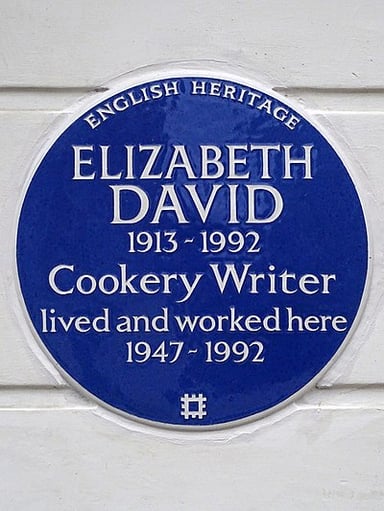 On what date did Elizabeth David pass away?
