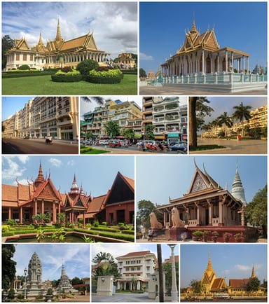 What type of architecture is commonly found in Phnom Penh's early 20th-century buildings?