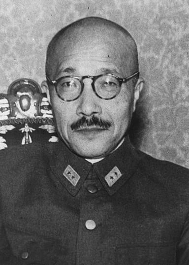 Hideki Tojo's aggressive military stance contributed to which historical conflict?