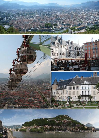 What is the name of Grenoble's metropolitan area?