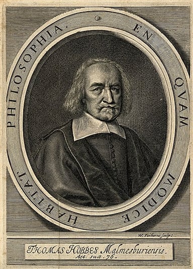 In which year did Thomas Hobbes pass away?