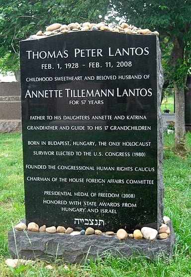 In what year was the Tom Lantos Foundation for Human Rights & Justice established?
