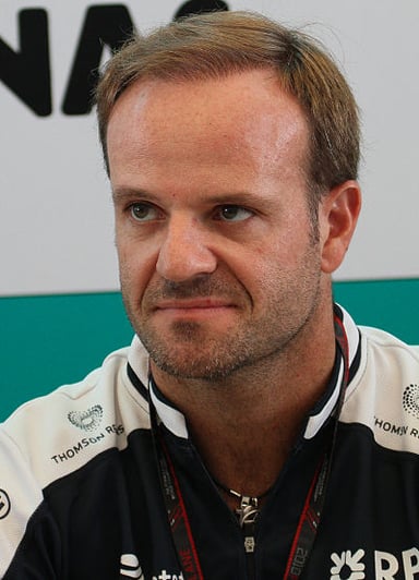 In which year did Barrichello achieve his highest finish in the Formula One Drivers' Championship?
