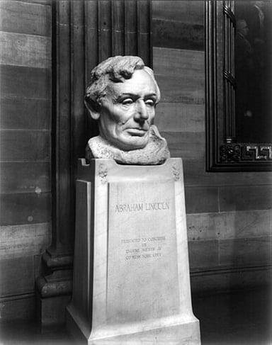 What is the subject of his bust displayed in the White House?
