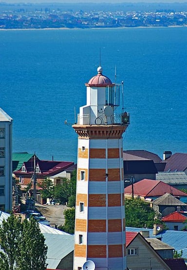 On which sea is Makhachkala located?