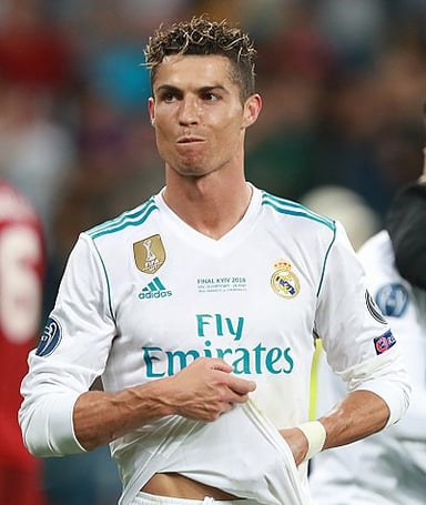Which attacking trio did Cristiano Ronaldo form with Karim Benzema and Gareth Bale at Real Madrid?